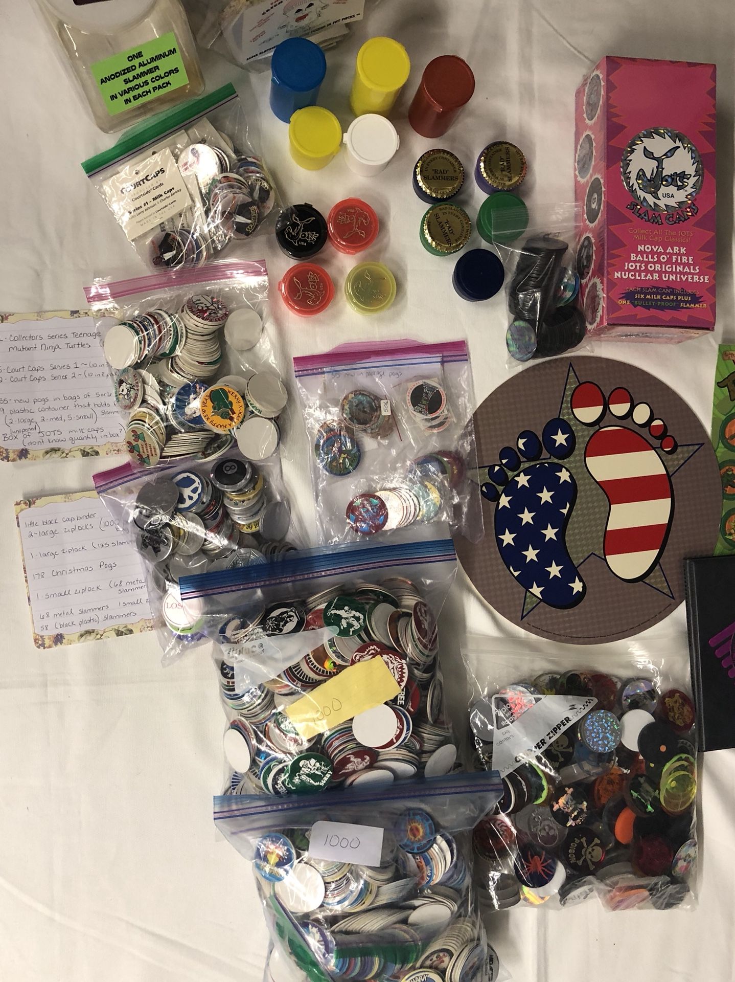 Huge 4,000 lot of POGS and Slammers