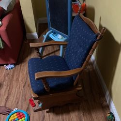 Vintage Wooden Rocking Chair 