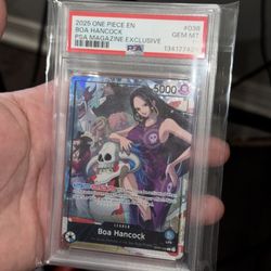 Boa Hancock PSA Magazine Exclusive trading Card PSA 10 With Magazine 