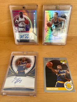 Premium Run TMC Warriors Autographed Lot – Hardaway, Richmond & Mullin