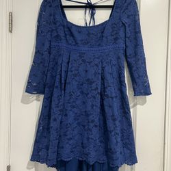 Dress Lace Low-cut Backless