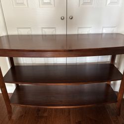 Pottery Barn Mahogany Console Table