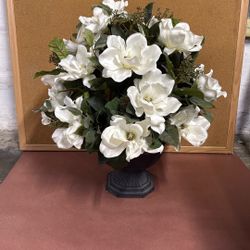 Large Artificial Floral Arrangement w/ Vase