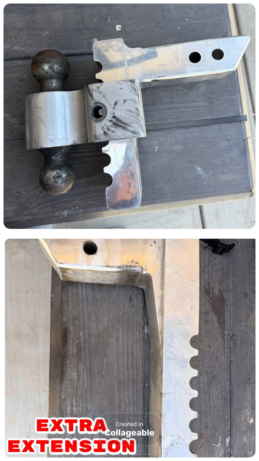 Rapid Hitch (Missing Pin) And Extra Hitch Extension