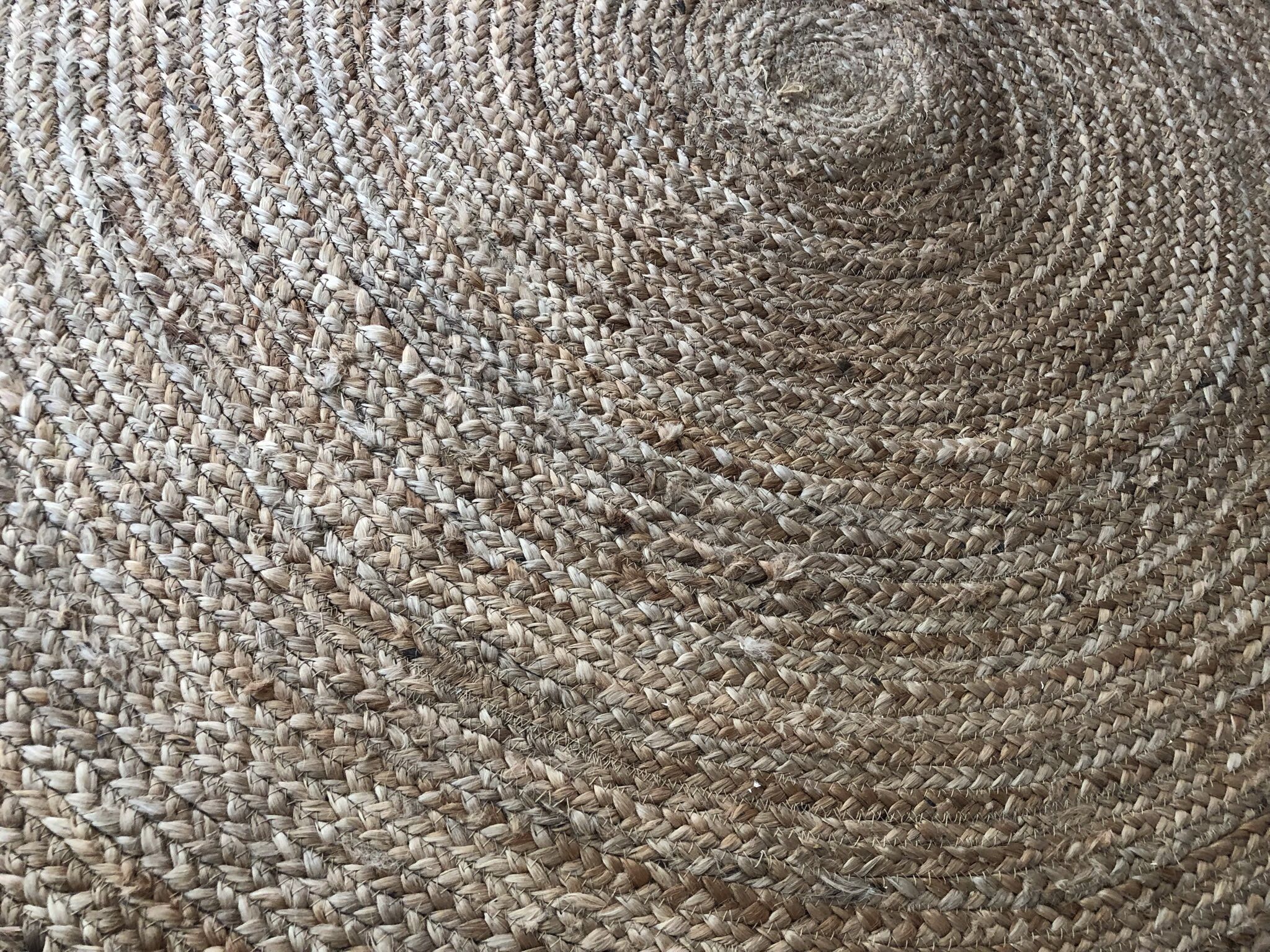 2 Options: Round Jute Area Rug