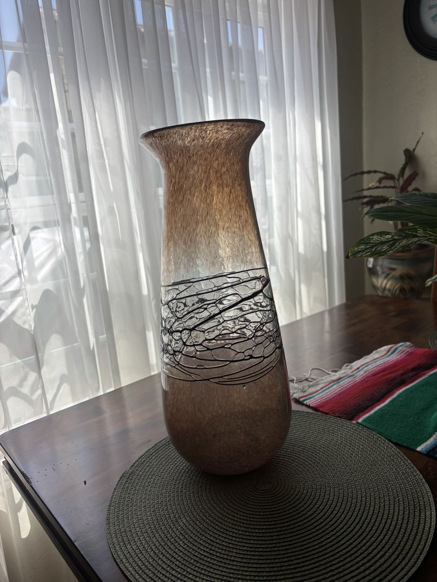 Beautiful Hand Blown Moreno Glassware Vase
