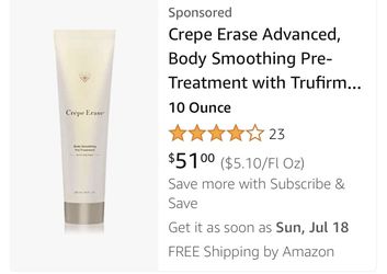 Crepe Erase Advanced, Body Smoothing Pre-Treatment with Trufirm Complex, Original Citrus Scent, Super Size 10 oz