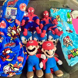 Plushie Backpacks And Blankets $15 Firm And $25 Firm