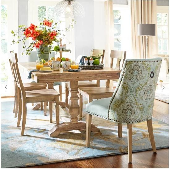 Pier 1 - 84" Stone Wash Bradding Table