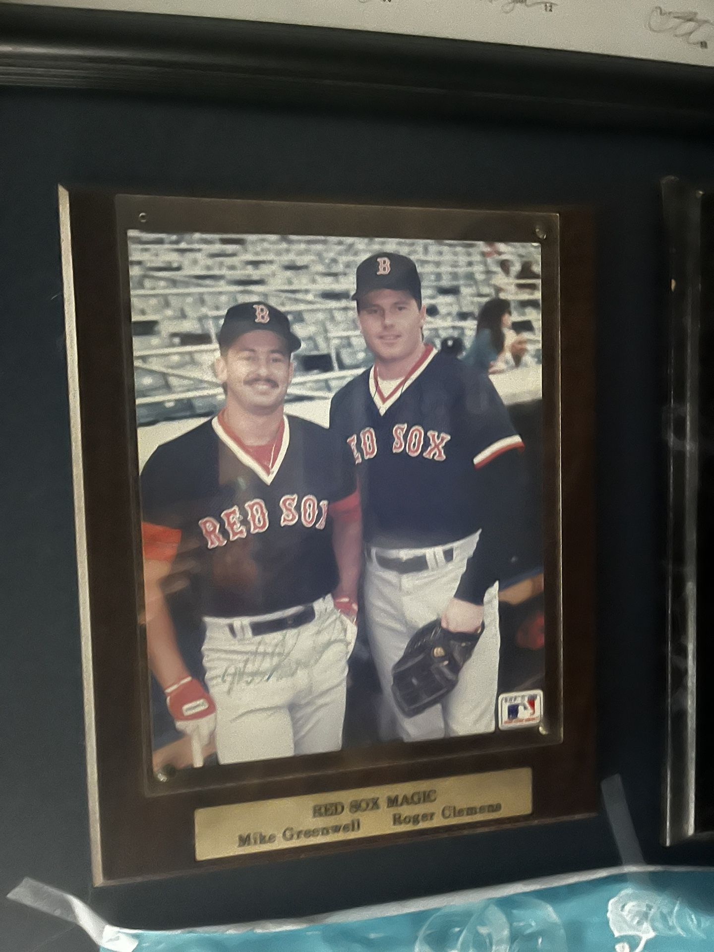 Roger Clemens & Mike Greenwell Signed Picture