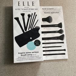 ELLE Deluxe 10 PC Makeup Brush