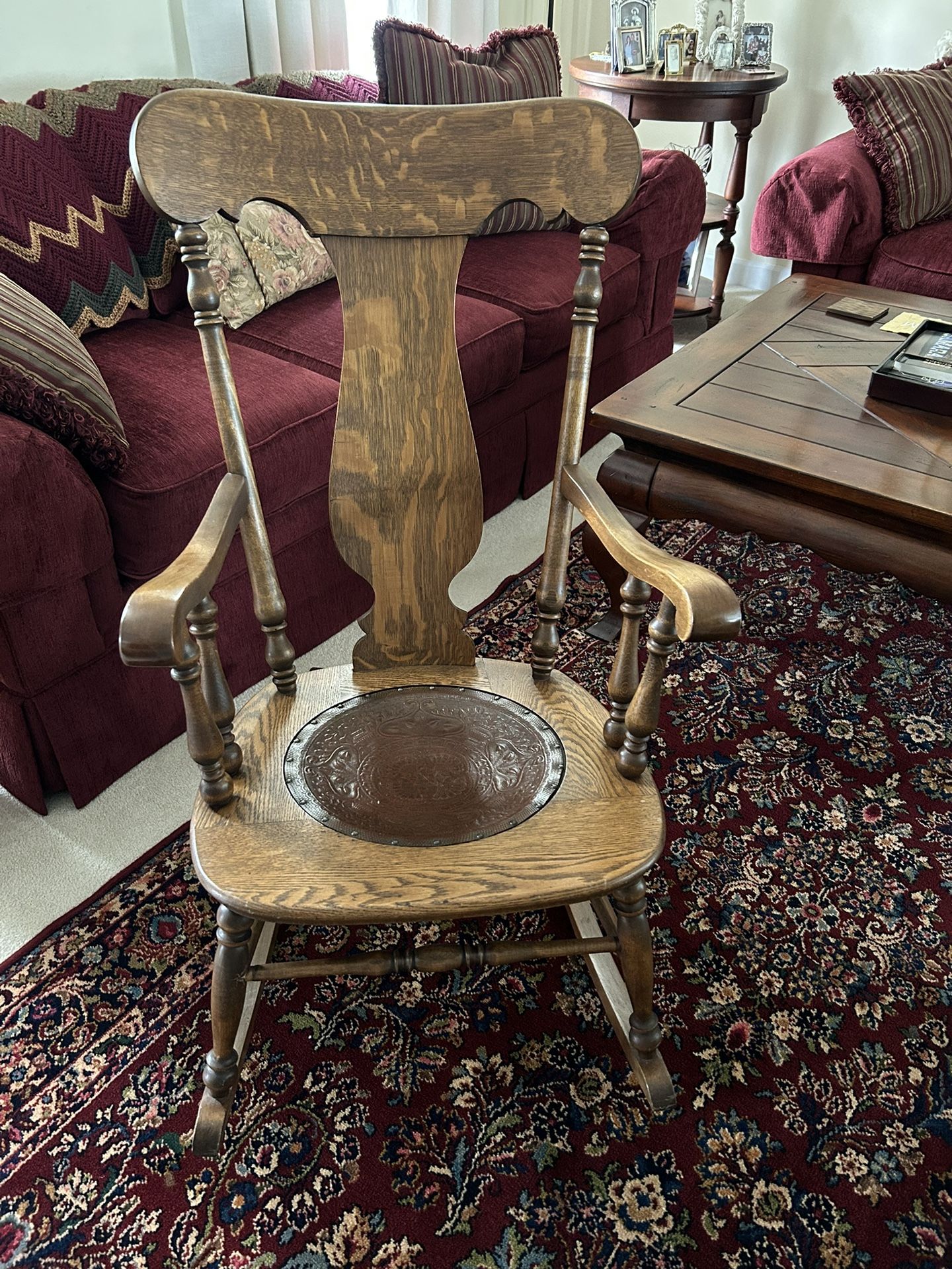 Antique Oak Rocking Chair