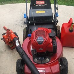 Lawnmower Toro Self-Propelled And Echo Blower