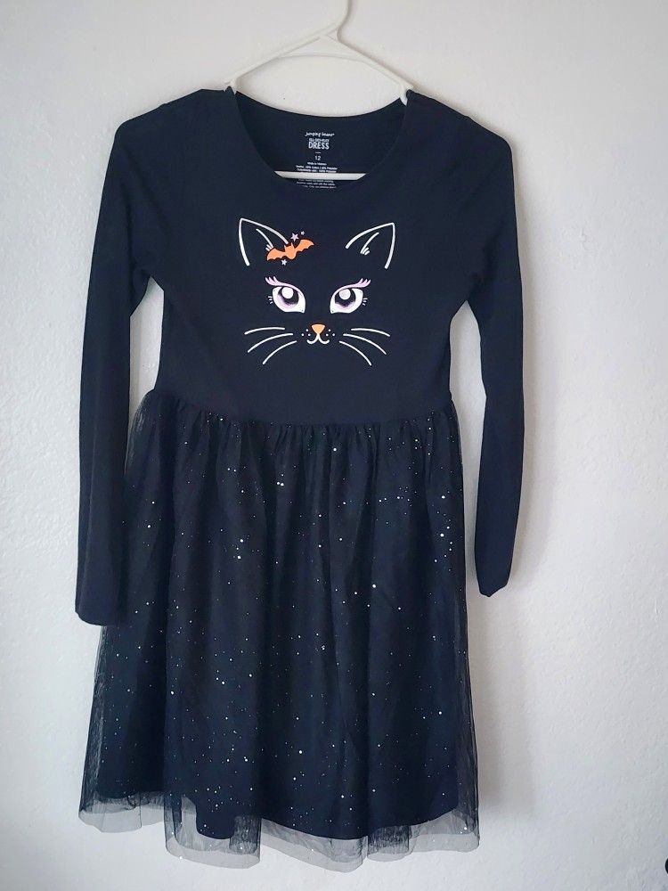 Girls Cat Halloween Dress