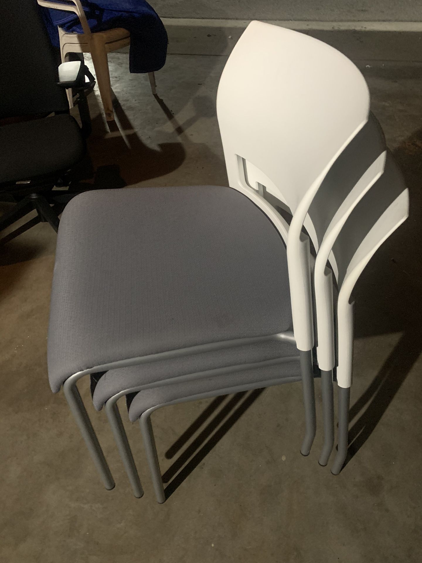 Steel case stackable chairs 3