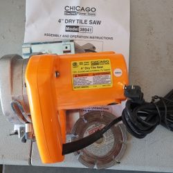 Chicago Electric 4 inch Dry Tile Saw