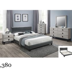 Gorgeous Queen size Complete Bedroom Set. Mattress Sold Separately 