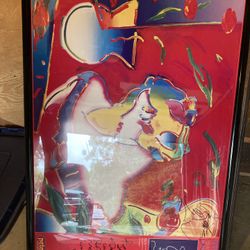 Peter Max signed poster