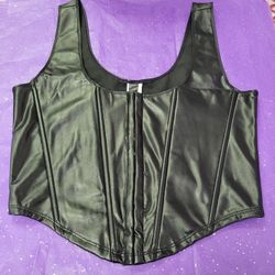 Leather Corset Top