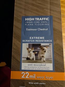 High Traffic Rigid Core Vinyl Plank Flooring Eastmoor Chestnut