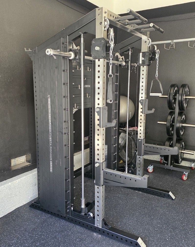 🔥NEW Vesta Pioneer 3in1 | Functional trainer | Squat Rack | Smith Machine | 200lbs weight stack | Gym Equipment | Commercial Grade | FREE DELIVERY 🚛