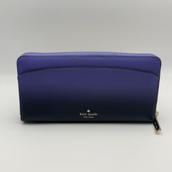 Kate Spade Morgan Plum Ombré Continental Wallet NWOT