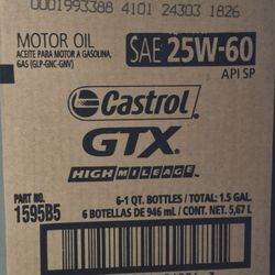 4 Cases Of Castrol GTX 25W-60 MOTOR OIL