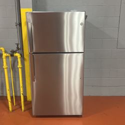 GE Stainless Steel Refrigerator - (2)