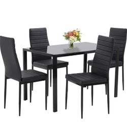 Dining Table Metal And Glass  Doesn't Come With Chair Brand New 