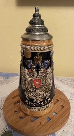 Beer Stein King Limited Edition Austria Flags