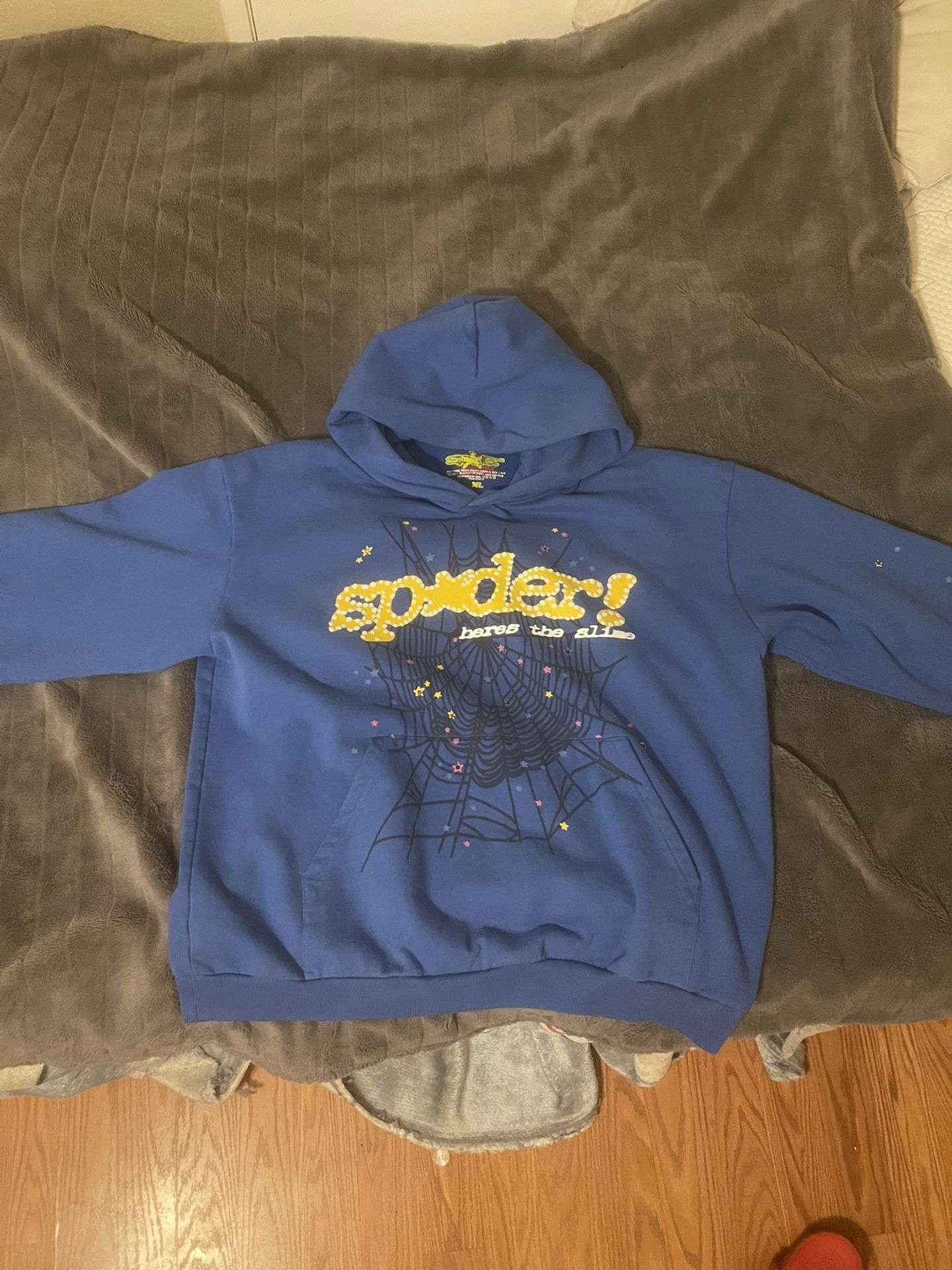 Blue Spider Hoodie Xl