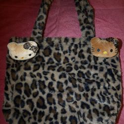 Hello Kitty Cheetah Print Tote Bag