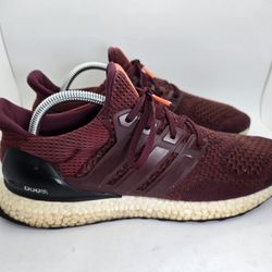 Adidas Ultraboost 1.0 Shoes Men's 9.5 Burgundy Running Athletic Workout Sneakers