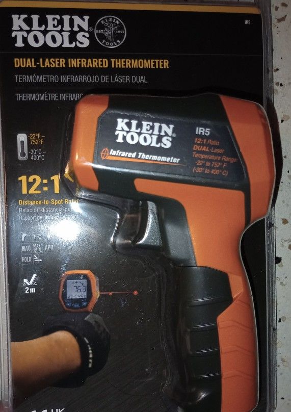 Klein Tools Duel Laser Infrared Thermometer