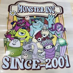 Monster Inc Heat Transfer Prints 