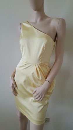 Bebe Yellow Coctail Dress S Small M Medium