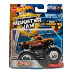 Hot Wheels Monster Jam Scooby-Doo Truck 1/6 MJ Dog Pound w/ Re-Crushable Car 1:64 scale