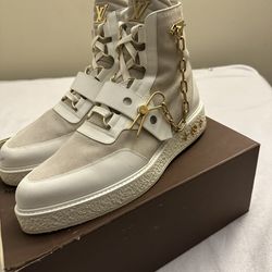 LOUIS VUITTON Virgil Abloh Creeper Ankle Boot White for Sale in