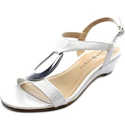 Karen Scott Womens Open Toe Embellished Wedge Sandals 10 Size