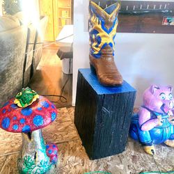 Deco Cement yard sculptures and more.