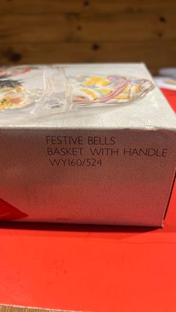 Festive Bells Basket with Handle