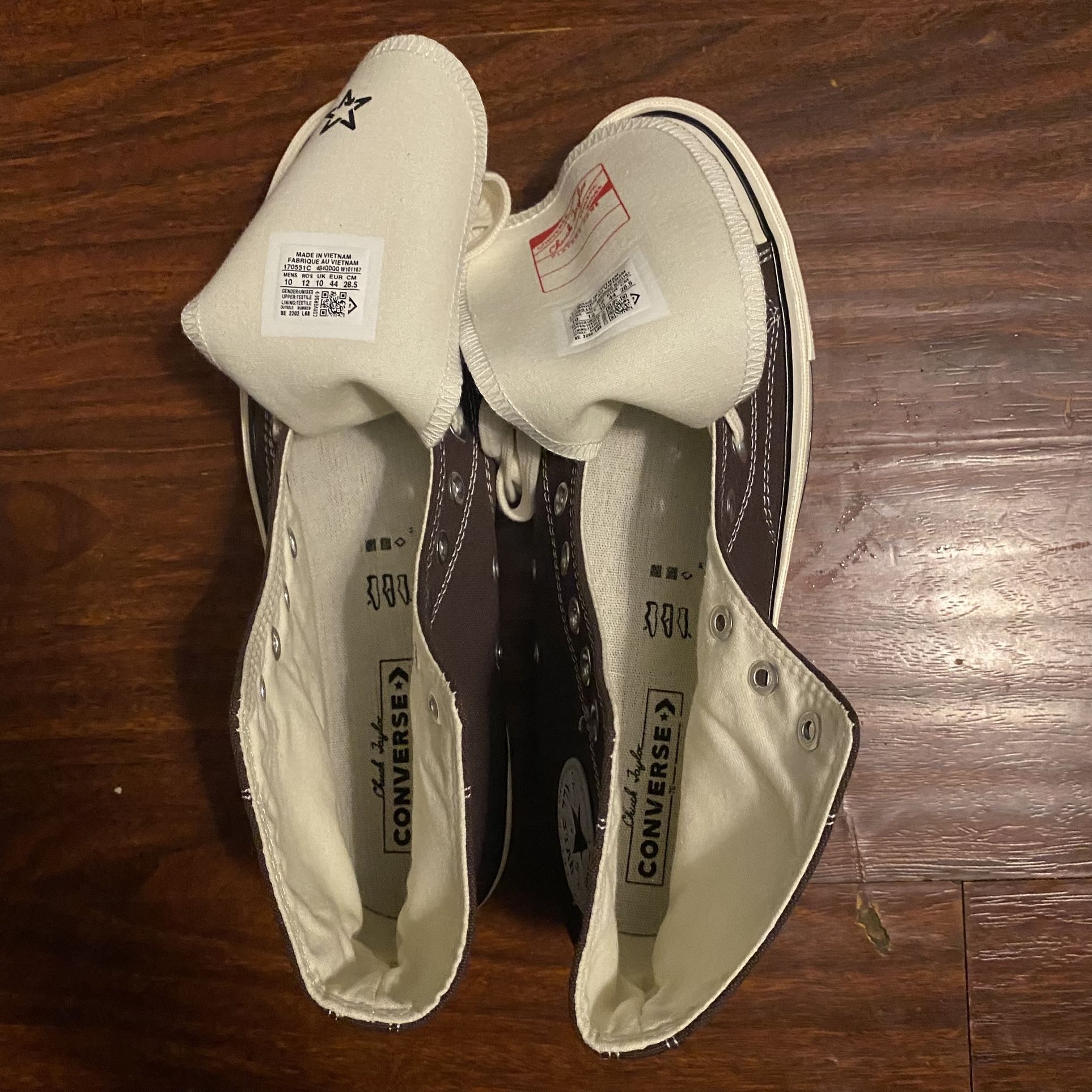 Tag size hot sale converse 70s original