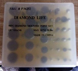 Diamond mounted point set