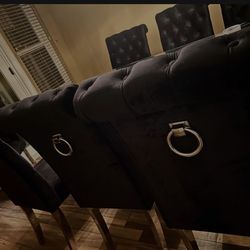 BLACK DINING ROOM SET