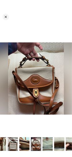 Vintage Dooney & Bourke Surrey Satchel Crossbody Handbag