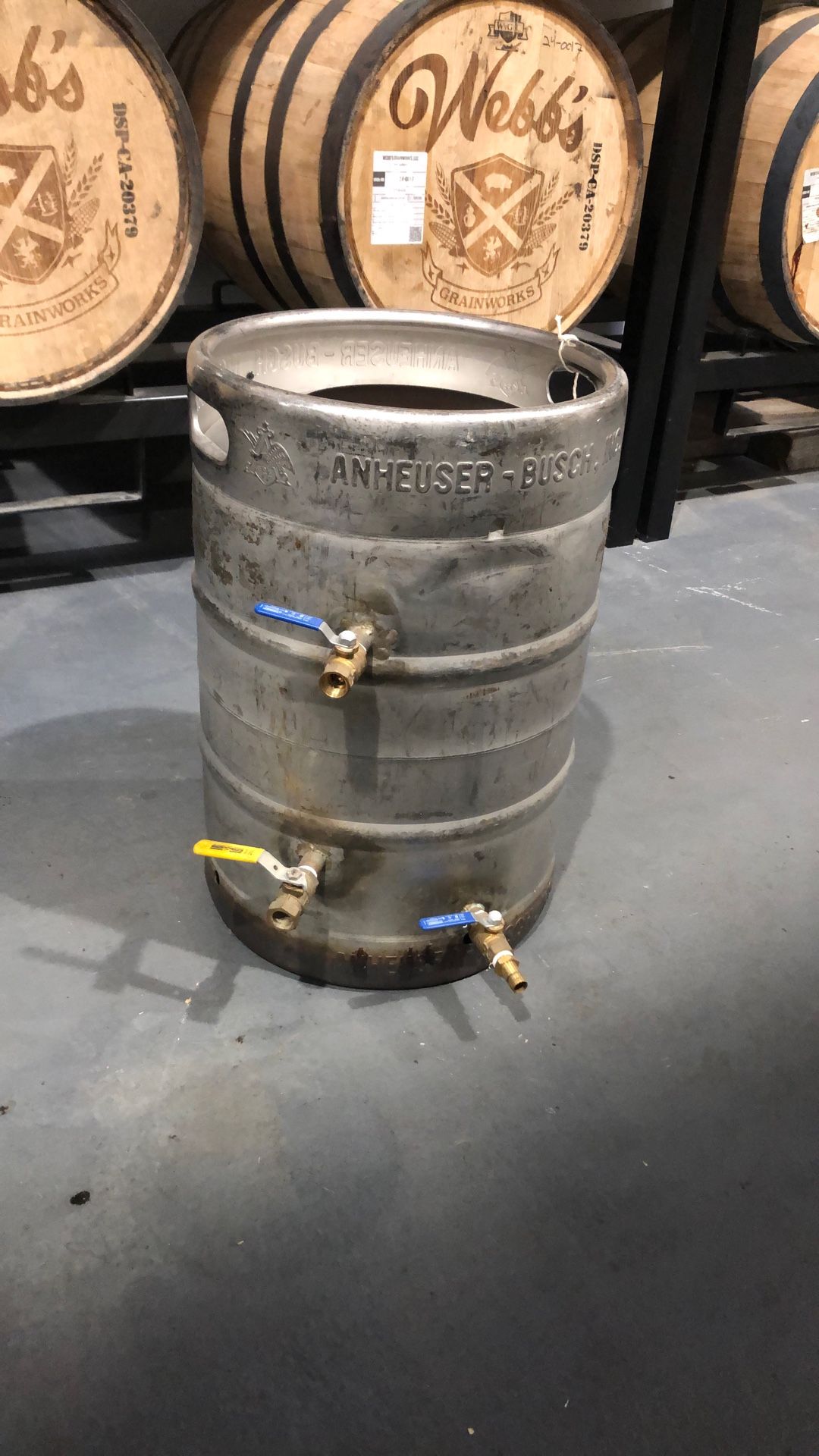 Boil Kettle With Built In Chilling Coil