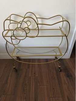 Hello kitty gold cart
