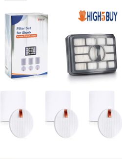 1+3 Pack Filters for Shark Rotator Pro Lift-Away NV500, NV501, NV502, NV503, NV505, NV510, NV520, NV552, UV560, Xff500 Xhf500 (Not Fit NV650,NV750 Se