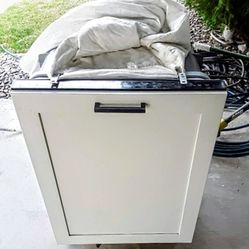 The Frigidaire 24″ Stainless Steel Tub Built-In Panel Ready Dishwasher. 