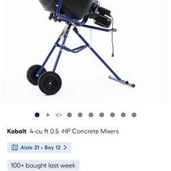 Kobalt 4 Cu. FT. PORTABLE MIXER